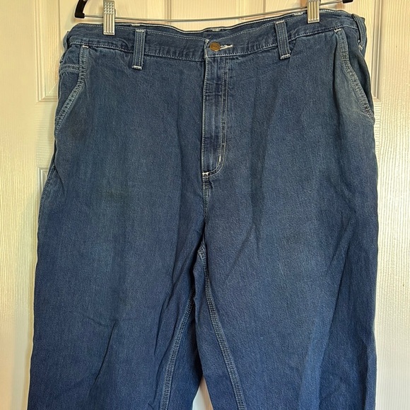 Carhartt men’s blue dungaree fit jeans size 38x27 - Picture 1 of 11
